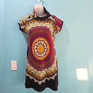 Luna Claire Colorful Mandala Mini Dress